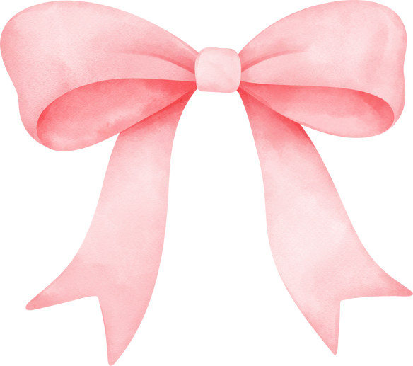 Pink coquette bow illustration